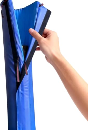 Fundas acolchadas para postes para seguridad al aire libre, cubiertas impermeables anticolisión para columnas redondas, se adapta a postes de 4 a 8 pies de alto, protección duradera para instalaciones