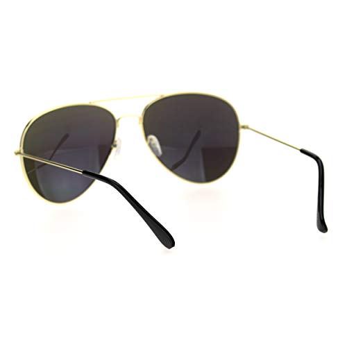 SA106 58mm Color Mirror Lens Thin Metal Rim Officer Cop Sunglasses4