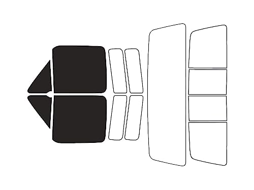 Rvinyl Window Tint Kit Compatible with Ford F-250 1980-1991 (2 Door) - Front Precut Kit - 20%