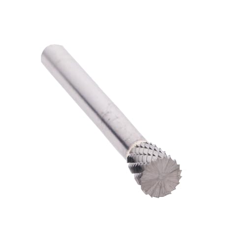 Image of Drill America SN-7 Carbide Burr /Rotary File Inverted Cone Double Cut for Die Grinder 3 /4 inch Dia. x 5 /8 inch Cut Length with 1 /4 inch Shank and 2-3 /8 inch Overall Length, DUL Series