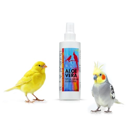 Morning Bird Aloe Vera Spray – Natural Cleaner Spray for All Birds – Soothes Dry Skin & Supports Healthy Skin – Easy-to-Use Spray Bottle for Gentle Hydration & Skin Relief 4 Fl Oz