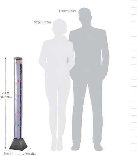 Mindiverse Sensory Bubble Tube Night Lamp, LED Water Fish Lamp for Kids with Autism ADHD, Stress Relief Calming Light for Adults, Bedroom Living Room Decor - Image 4