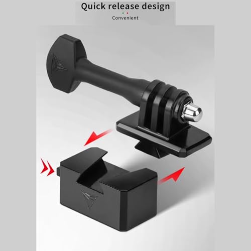 Image of YELLOWFIN Action Camera Quick Release Adapter with 1 /4 Inch Screw, Universal Compatible for Insta360 DJI Action SJCam, Fast Detach Base for Selfie Stick Tripod Extension Rod(Camera Mount)