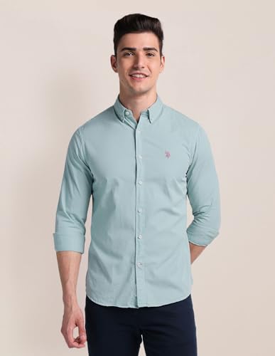 Image of U.S. Polo ASSN. Men's Cotton Regular Fit Shirt