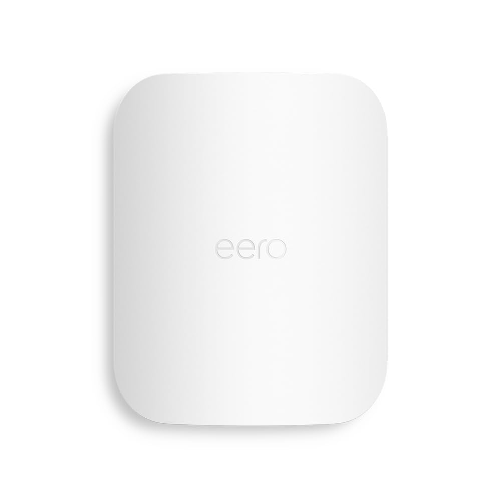 Amazon eero Outdoor 7 dual-band mesh wifi router (newest model), Weatherproof rating of IP66, Coverage up to 15,000 sq. ft. outdoors, 1-pack, Includes 30W PoE+ adapterAmazon eero Outdoor 7 dual-band mesh wifi rout…