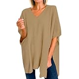 Jerséis para Mujer - Pullover Elegante Básico Informal Suaves Túnicas Túnica de Manga Larga Tops Casual Pullover Basica Pullover Camisetas Cuello Redondo Jersey Caliente
