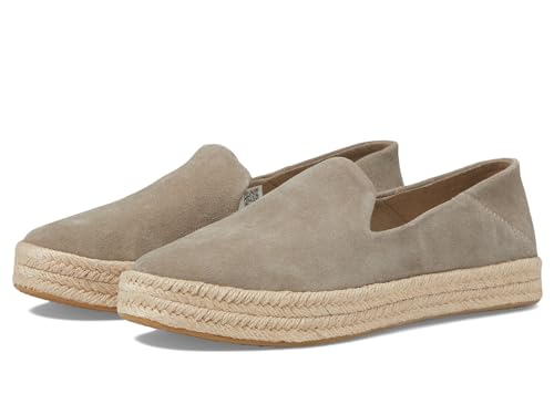 Image of TOMS Women's Carolina Slip-on Espadrille, Leather Upper
