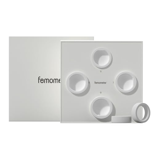 femometer Smart Ring Gen1 Sizing Kit - Size First Before You Buy - Sizes 6 to 9 - Choose from 4 Sizes - Detailed View