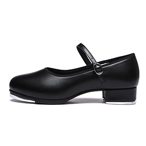 Danzcue Women's Mary Jane Tap Shoe, Ladies Tap Shoes, Black2