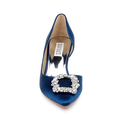 Image of Badgley Mischka Women's Fabia II Kitten Heels with Crystal Buckle