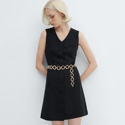 Glamorstar O-Ring Chain Belt Waist Chain Belts for Women Dresses3