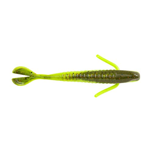 Berkley PowerBait Water Bug Fishing Soft Bait, Coppertreuse, 4in