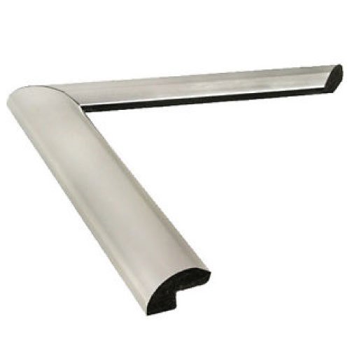 Frame USA 18x24 Deluxe Polystyrene Plastic Poster Frames (Silver), Made in America