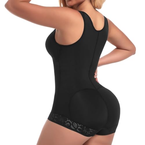 Image of woahee Fajas Colombianas Shapewear for Women Tummy Control Body Shaper Adjustable Straps Compression Bodysuit