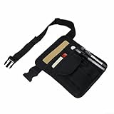 Pochette de taille réglable pour serveurs avec organisateur d'outils multi-poches, sac de ceinture de rangement pour fournitures de serveur de restaurant, soins infirmiers, sécurité, jardinage