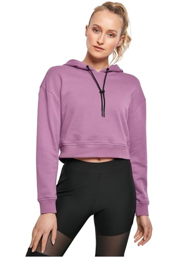 Urban Classics Ladies Short Terry Hoody, duskviolet, 5XL
