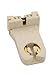 Leviton 13357-N Turn-Type Lamp Holder with Captive Nut, 660 W, Fluorescent, Medium 2-Pin, Small, White