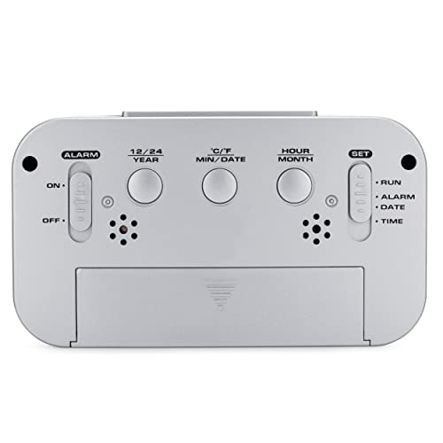 Westclox 70045 Travel Alarm Clock With Large Digital Display And Blue Backlight thumb #3