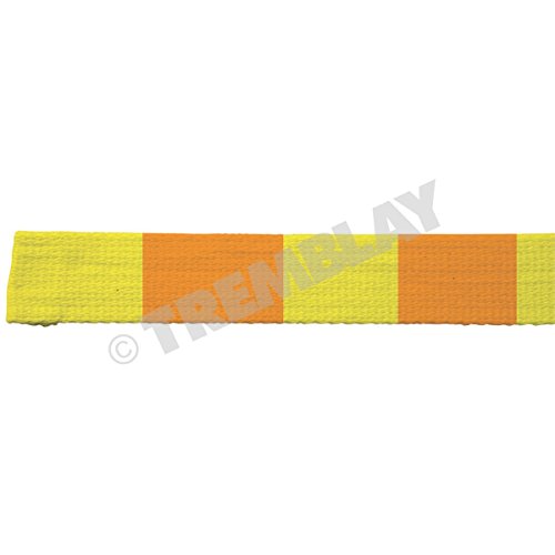 Cinturón de judo amarillo y naranja en rollo continuo de 25 metros para escuelas