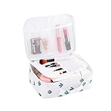 TENDYCOCO Kosmetiktasche Cactus Makeup Bag mit Bürstenhalter Oxford Cloth für Frauen