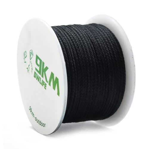 9KM DWLIFE Kevlar Cord High Tensile Strength Kevlar Thread 501500lb Flame-Resistant String for Fishing Kite Line Wind Chimes Camping & Outdoor Survival Rope