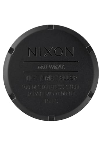Image of NIXON Time Teller A045 - 100m Water Resistant Men's Analog Fashion Watch (37mm Watch Face, 19.5mm-18mm Stainless Steel Band), Black /Oxidation, Mens Standard, Time Teller