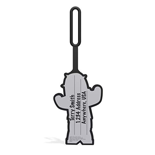 IQ LEGO Cactus Boy Luggage Tag - Green, Silicone, 7*2.5 Inches, Writable Surface, Perfect for Travel & Identification3