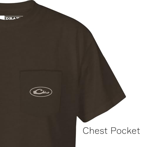 Drake Waterfowl Men's Old School Oval T-Shirt | Casual Lightweight Cotton Blend Tee with Back Logo Print4