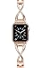 Produktbild Kompatibel für Apple Watch Band 38mm 40mm Edelstahl Armband Kristall Strass Diamant Ersatz Armband für Apple Watch Serie 6/5/4/3/2/1
