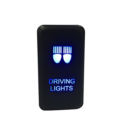 AutoTech Car Switch LED Light OnOff Push Vehicle Bar Driving Lamps Switch for