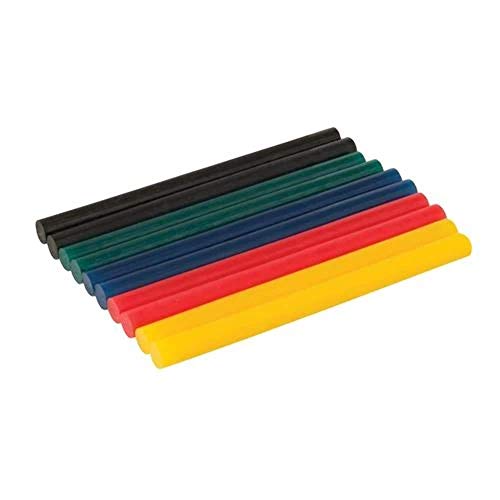 Silverline 476310 Barras Termofusibles Pequeñas de Diferentes Colores, 7.2 x 100 mm