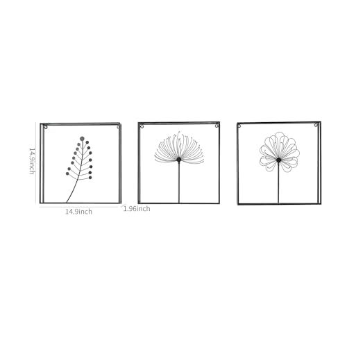 Image of SHREE 'O' GREEN TECH Gold Metal Wall Decor Leaf Wall Hanging Decoration, Set of 3 Metal Wall Art Home Decor for Living Room Office Bedroom Hotel (Design -4)