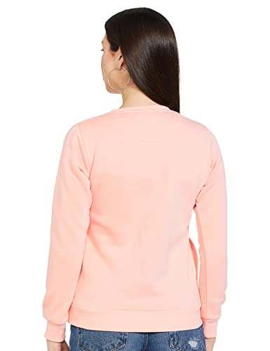 Image of Monte Carlo Embroidered Cotton Blend Round Neck Womens Sweatshirt