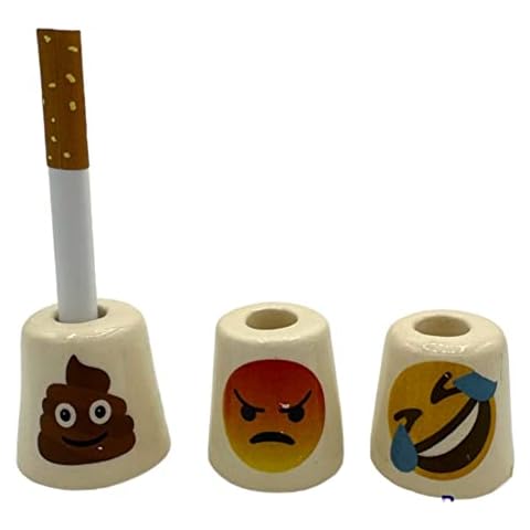 Emoji Cigarette Snuffers Instant Cigarette Extinguishers for Ashtrays and for Raw Pre roll Cones - Random Pack of 3 Cover