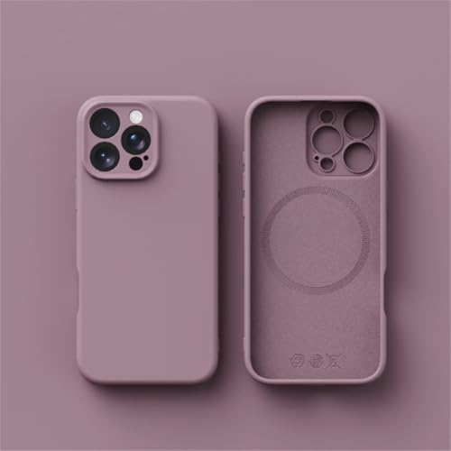 Coque silicone liquide iPhone 14 Pro étui violet de chargement sans fil ultra lisse