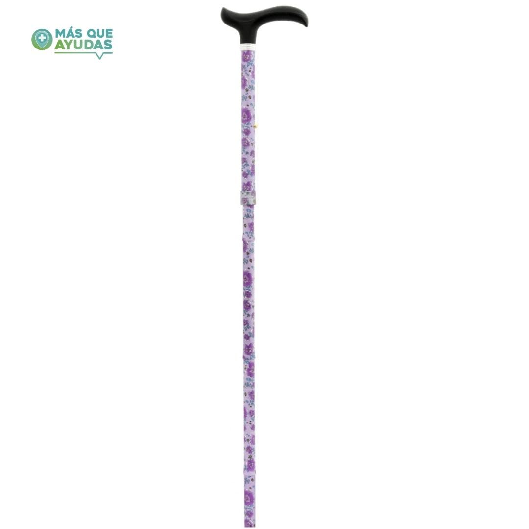 Bastón para Mayores y Adultos Slim, Plegable y Portátil, Altura Ajustable 84-94 cm, Puño Antideslizante, Bastón para Caminar y Pasear, 380 g
