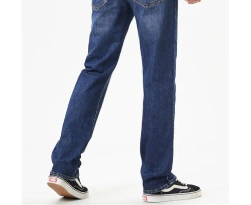 Men's Slightly Stretch Straight-Leg Jeans, Skin-Friendly Business Jeans in Multiple Sizes3