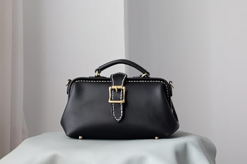 Leather Doctors Bag- Doctor Style Bag, Leather Purse, Off Shoulder Bag, Monogram Leather Bag, Every Day Carry2