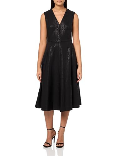 Image of Tommy Hilfiger Women's Sleeveless V-Neck A-line Midi Dress