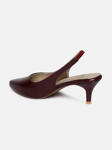 Image of Marc Loire Women Slip on Kitten Heel Pumps for Office Wear