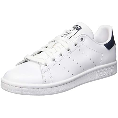 adidas Stan Smith, Zapatillas Unisex Adulto, Blanco Blanco Corriente Azul Marino Nuevo, 43 1/3 EU