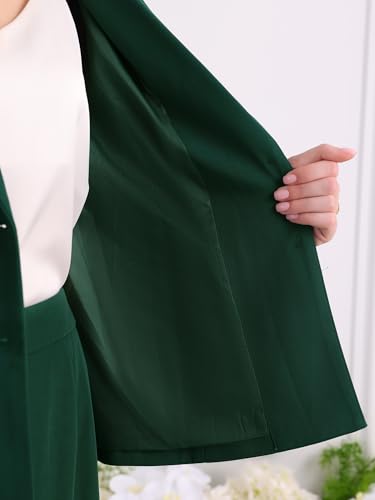 Women's 2 Piece Suit Skirt Set Business Formal Blazer and Pencil Skirt4