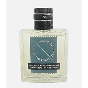 Tru Fragrance connected coast Eau De Cologne spray 3.4 fl oz for men unboxed saltwater, teakwood, bergamot