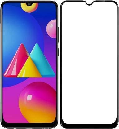 Image of Tempered Glass Screen Protector Compatible For Samsung M02 ; M02s Full Screen Coverage (Except Edge to Edge) and Free Complete Easy Installation kit