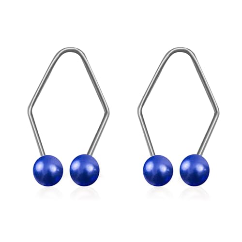 Lot de 2 machines à fossettes naturelles - Pour femme et fille - Pour dormir et travailler - Bleu