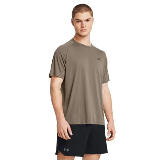 Under Armour Men's Tech 2.0 Short-Sleeve T-Shirt, (200) Taupe Dusk / / Black, Small