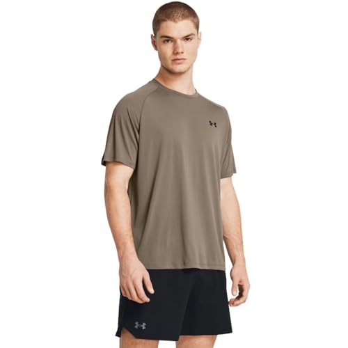 Under Armour Men's Tech 2.0 Short-Sleeve T-Shirt, (200) Taupe Dusk / / Black, Small