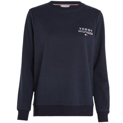 Tommy Hilfiger Track Top (Ext Sizes) Uw0uw04521 Sudadera sin Capucha, Azul (Desert Sky), L Mujer