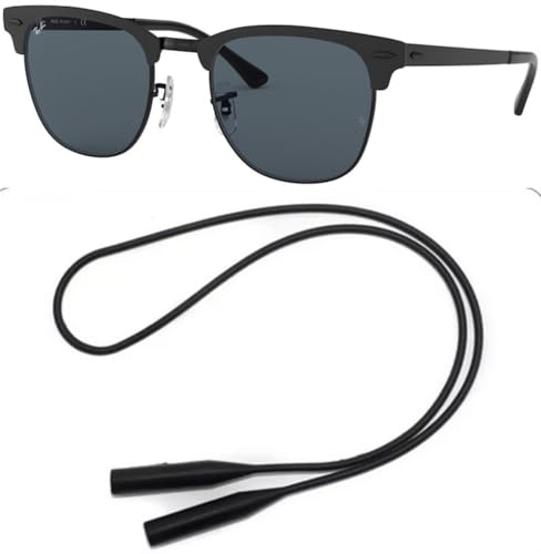 Ray-Ban RB3716 Sunglasses Bundle: RB 3716 186/R5 Matte Black On Black and Universal Anti-slip Silicone Leash2