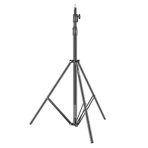 Neewer Heavy Duty Light Stand 10 Feet/3 Meters Adjustable Spring Cushioned Metal Photography Tripod Stand for Photo Studio Softbox, Flash Monolight, Ring Light and Other Photographic Equipment(Black)